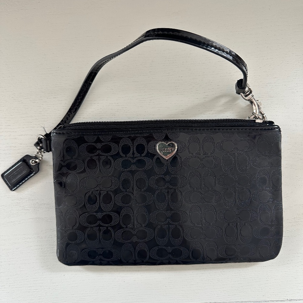 Black Coach Wristlet